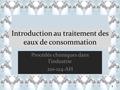 Introduction au traitement des eaux de consommation Procédés chimiques dans l’industrie 210-124-AH 1.