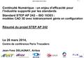 P : 1 26th of March 2014, Paris Continuité Numérique : un enjeu d’efficacité pour l’industrie supporté par les standards Standard STEP AP 242 – ISO 10303.