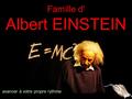 Famille d' Albert EINSTEIN avancer à votre propre rythme.