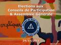 Elections aux Conseils de Participation & Assemblée Générale 24/11/2011 APAEB - 24/11/2011 - 1/21.