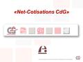 Centre de Gestion de la Fonction Publique Territoriale de Loire-Atlantique «Net-Cotisations CdG»