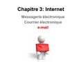 Chapitre 3: Internet Messagerie électronique Courrier électronique e-mail.
