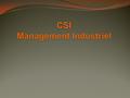 CSI Management Industriel