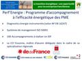 La transition énergétique : une opportunité pour les entreprises franciliennes Perf‘Energie : Programme d’accompagnement à l’efficacité énergétique des.
