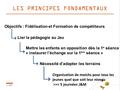 LES PRINCIPES FONDAMENTAUX 1 - FFT Objectifs : Fidélisation et Formation de compétiteurs Mettre les enfants en opposition dès la 1 e séance « instaurer.