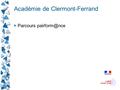 Académie de Clermont-Ferrand Parcours