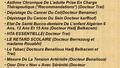 Asthme Chronique De L’adulte Prise En Charge Thérapeutique (*Recommandations*) (Docteur Trai) Dépistage Du Cancer Du Col(Docteur Benamer) Dépistage Du.