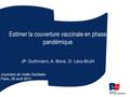 Estimer la couverture vaccinale en phase pandémique JP. Guthmann, A. Bone, D. Lévy-Bruhl Journées de Veille Sanitaire Paris, 28 avril 2011.