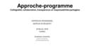 Approche-programme Collégialité, collaboration, transparence et responsabilités partagées L’APPROCHE-PROGRAMME, MOTEUR DE RÉUSSITE? 24 février 2016 CAPRES.