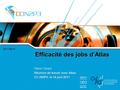 2011/06/14 Efficacité des jobs d’Atlas Pierre Girard Réunion de travail avec Atlas CC-IN2P3, le 14 juin 2011.