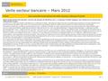 © Logica 2011. All rights reserved Veille secteur bancaire – Mars 2012 Emetteur Samuel Le Péchoux BSS, Pôle Conseil WST ClientUne nouvelle année pleine.
