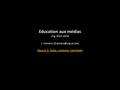 Education aux médias ULg 2015-2016 J. Hamers Séance 2: Texte, contexte, intertexte.