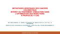 METASTASES HEPATIQUES DES CANCERS COLORECTAUX INTERET DU TRAITEMENT D’INDUCTION DANS L’OPTIMISATION DES RESECTIONS. A PROPOS DE 11 CAS M-S BELHAMIDI, H.