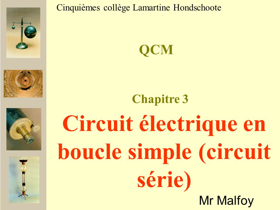 q02 Description d'un circuit électrique