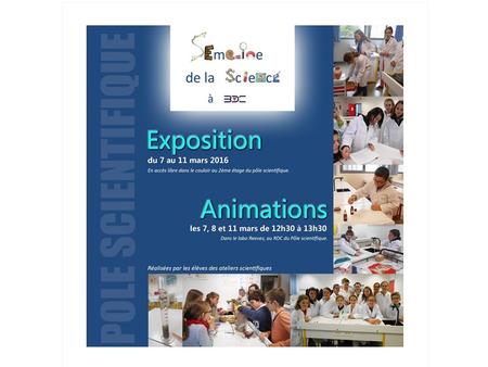 Exposition interactive Animations atelier SVT 6ème.