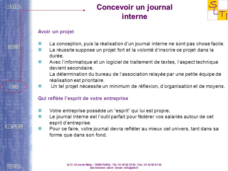 Concevoir Un Journal Interne Ppt Telecharger