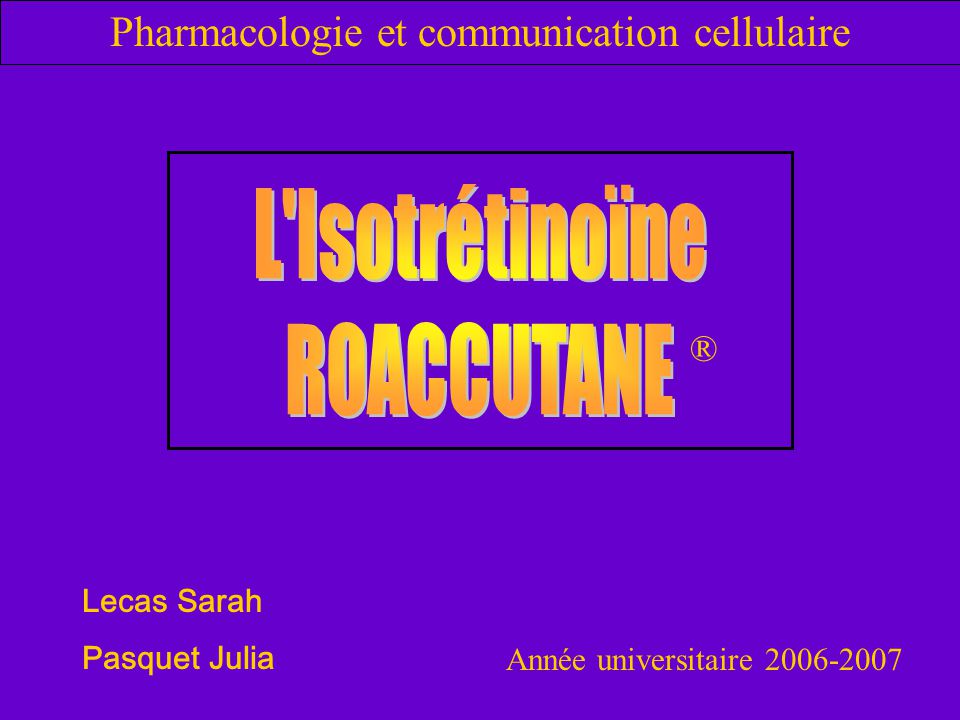 Pharmacologie et communication cellulaire