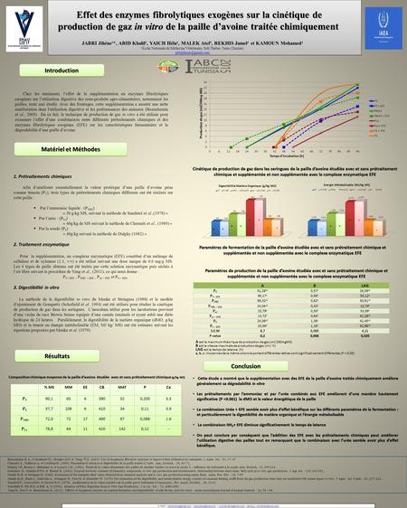 Chez les ruminants, l’effet de la supplémentation en enzymes fibrolytiques exogènes sur l’utilisation digestive des sous-produits agro-alimentaires, notamment.