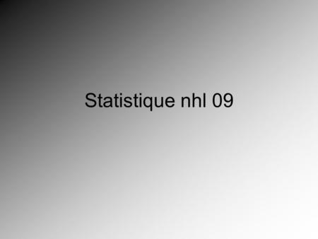 Statistique nhl 09. Qui a marqué le plus de buts? Sidney Crosby avec 12 buts.