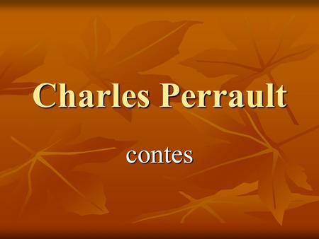 Charles Perrault contes.