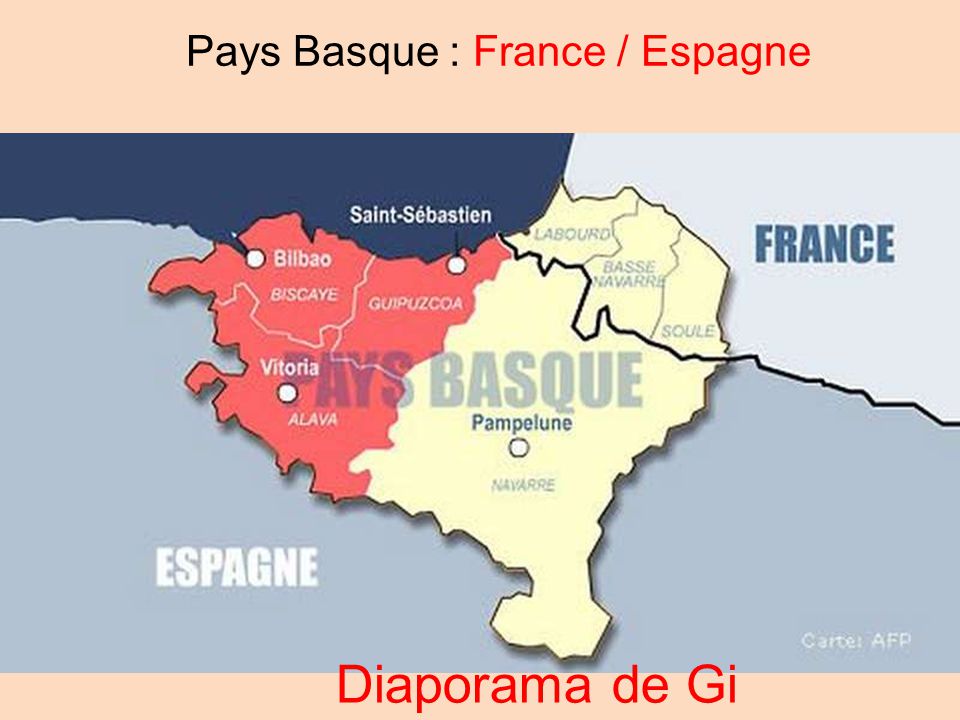 Pays basque: provinces (carte)