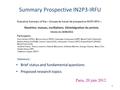 1 Summary Prospective IN2P3-IRFU Brief status and fundamental questions Proposed research topics Paris, 20 juin 2012.