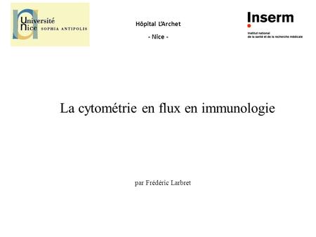 La cytométrie en flux en immunologie