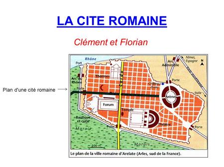 LA CITE ROMAINE Clément et Florian Plan d'une cité romaine 1.