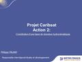 Projet Caribsat Action 2: Constitution d’une base de données hydroclimatiques Responsable interrégional études et développement Philippe PALANY.