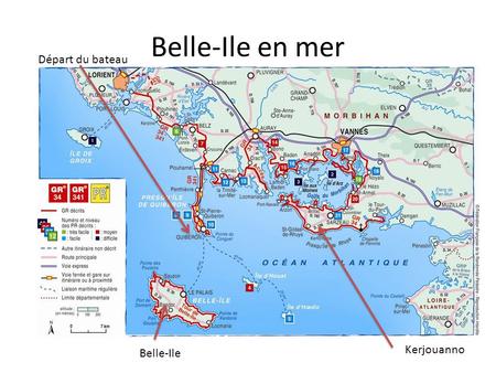 Belle-Ile en mer Départ du bateau Kerjouanno Belle-Ile.