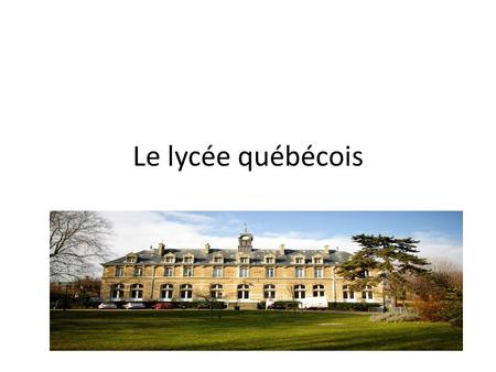 Le lycée québécois. Le laboratoire Les lunettes (f.) de protection.