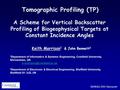 IGARSS 2011 Vancouver Tomographic Profiling (TP) A Scheme for Vertical Backscatter Profiling of Biogeophysical Targets at Constant Incidence Angles Keith.