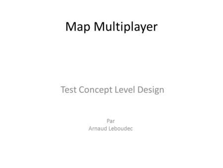 Test Concept Level Design
