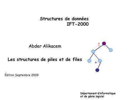 Structures de données IFT-2000