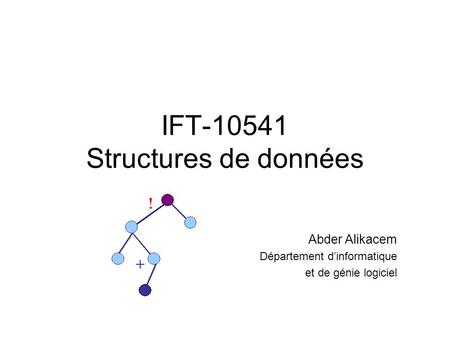 IFT Structures de données