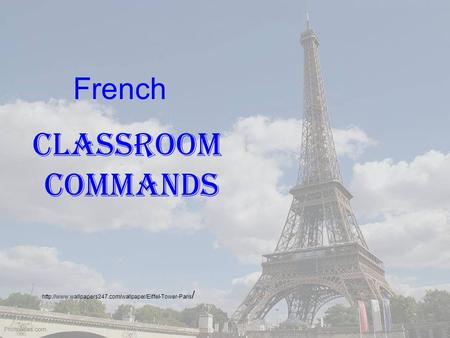 / Classroom Commands French.