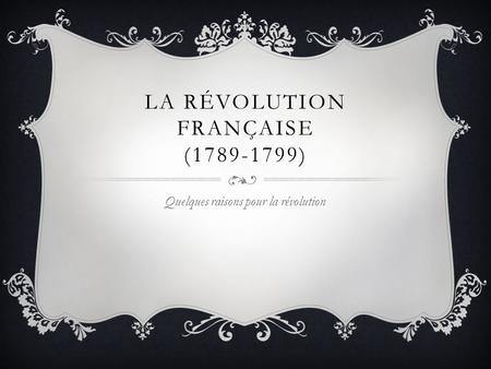 La révolution française ( )