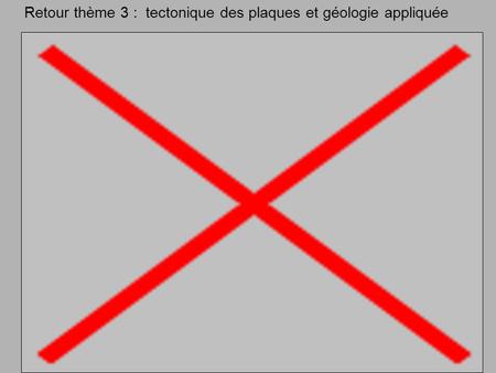 Retour thème 3 : tectonique des plaques et géologie appliquée.