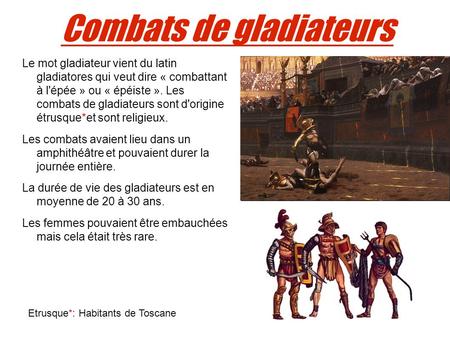 Combats de gladiateurs