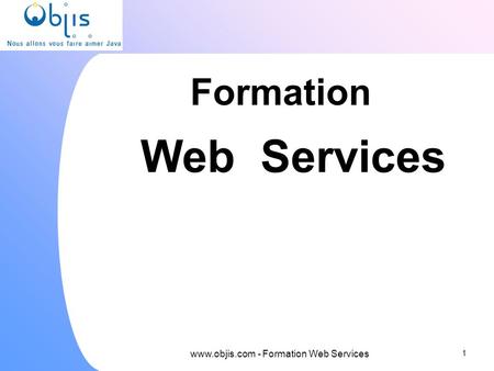 - Formation Web Services
