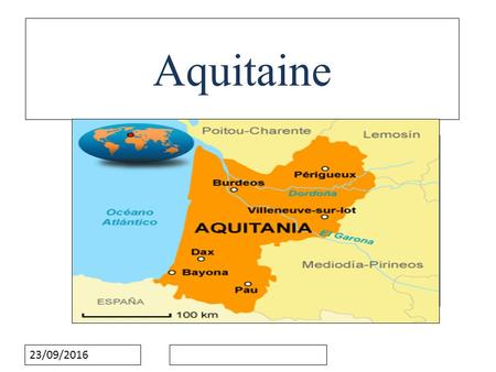 Haga clic para modificar el estilo de subtítulo del patrón 23/09/2016 Aquitaine.