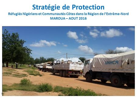 Stratégie de Protection Réfugiés Nigérians et Communautés Côtes dans la Région de l’Extrême-Nord MAROUA – AOUT 2016 Atelier RRRP 2016 – 7-8 Octobre 2015.