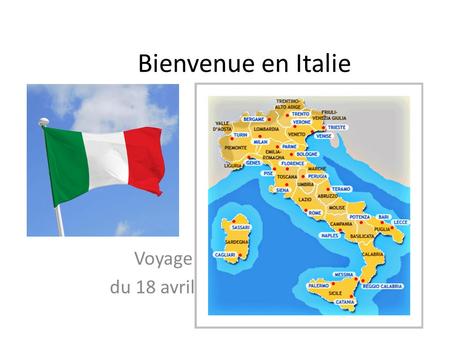 Bienvenue en Italie Voyage en Campanie du 18 avril au 25 avril 2015.