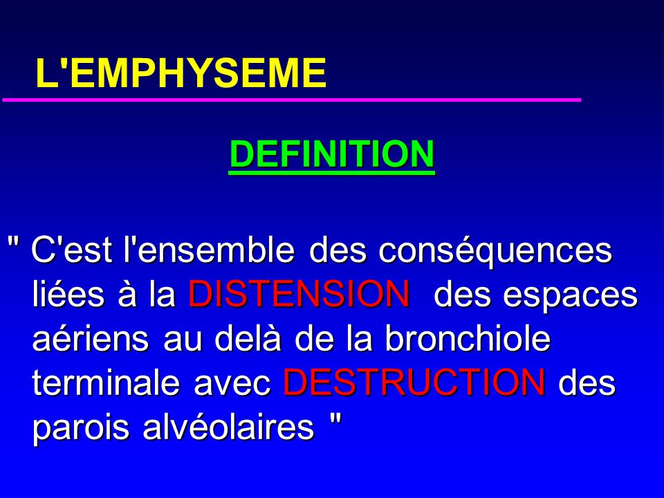 L Emphyseme Definition Ppt Video Online Telecharger