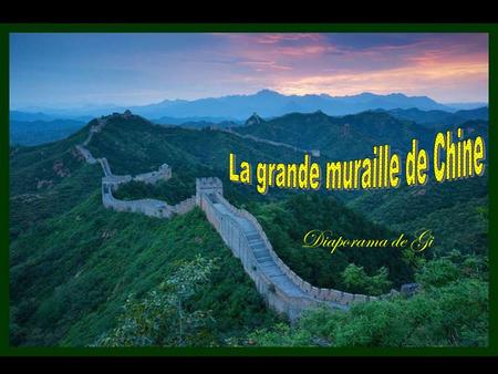 Diaporama de Gi Arpentez la Grande Muraille de Chine, le plus grand é difice jamais construit par l ’ Homme Impressionnante construction qui se voit.
