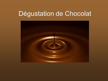Dégustation de Chocolat. La qualité du chocolat commence avec les bonnes fèves de cacao.