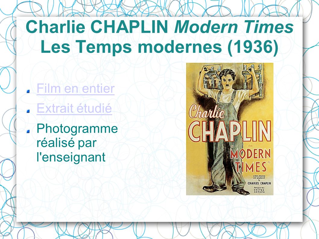 Charlie Chaplin Modern Times Les Temps Modernes 1936 Ppt Video Online Telecharger