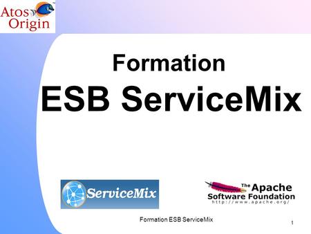 Formation 1 Formation ESB ServiceMix ESB ServiceMix.