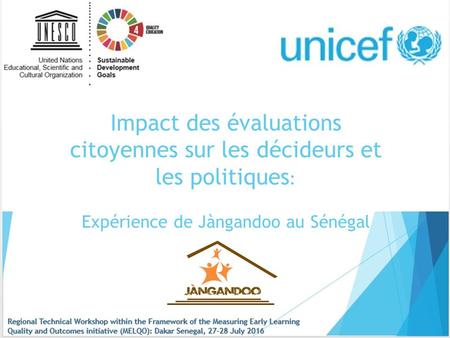Impact des évaluations citoyennes sur les décideurs et les politiques : Expérience de Jàngandoo au Sénégal.