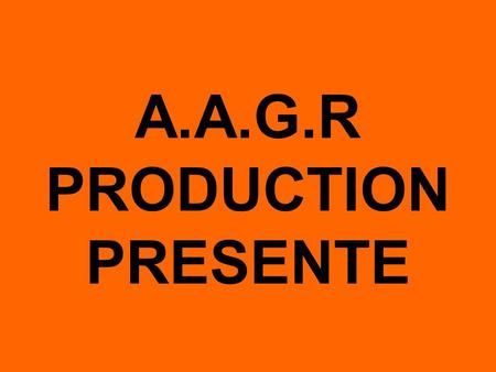 A.A.G.R PRODUCTION PRESENTE La conception de la batterie de Cloches.